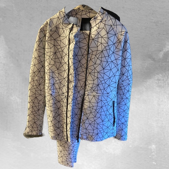 Karma Jackets & Blazers - Karma Jacket and Leggings Geometric Active Wear Set